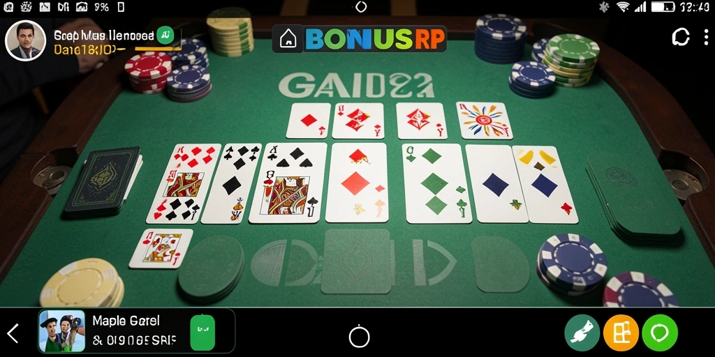Tampilan screenshot dari gameplay Gaple yang seru dan interaktif.